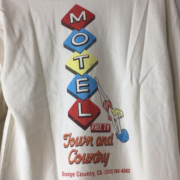 NWT RE/DONE 90s Long Sleeve Motel Tee - Picture 8 of 14